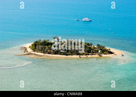 Isola della Grande Barriera Corallina von oben, Australia, Queensland Foto Stock