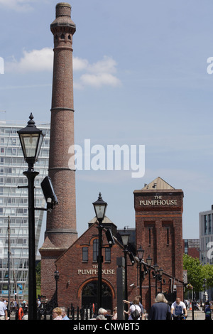 Casa della pompa Albert Dock Liverpool Foto Stock