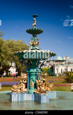 Regno Unito, Inghilterra, Devon, Torquay Princess Gardens fontana Foto Stock