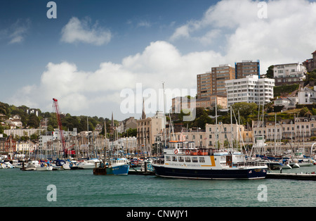 Regno Unito, Inghilterra, Devon, Torquay, barche ormeggiate nel porto Foto Stock