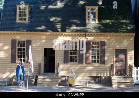 Residenza storica del Colonial Williamsburg, VA Foto Stock