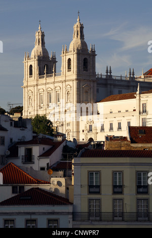 Igreja de São Vicente de Fora / Monastero di San Vincenzo al di fuori delle mura, Alfama, Lisbona, Portogallo Foto Stock