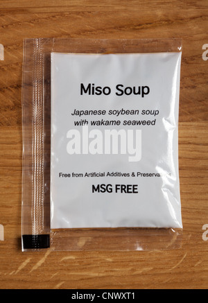 Zuppa di miso bustina Foto Stock