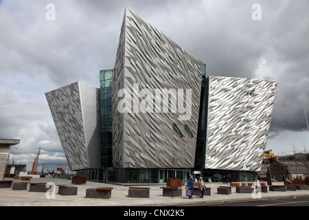 Titanic edificio commemorativo, Belfast, Irlanda del Nord Foto Stock