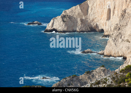 Costa vicino nave relitto Beach, Grecia ZANTE, ISOLE IONIE, Zant Foto Stock