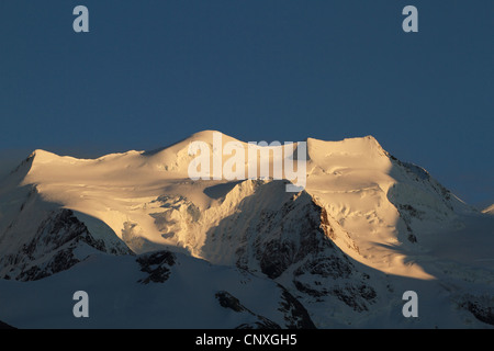 Vista da Pontresina a Piz Palue, Svizzera dei Grigioni, in Engadina Foto Stock