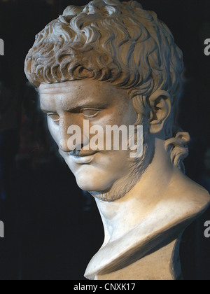 Busto di imperatore Nerone in Curia del Foro Romano, Roma Foto Stock