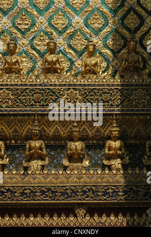 Phra Mondop tempio di Wat Phra Kaew a Bangkok, in Thailandia. Foto Stock