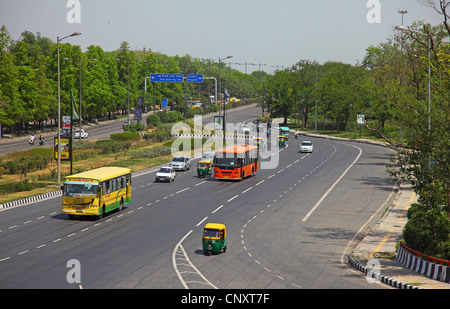 Il traffico su strada,l'india Foto Stock