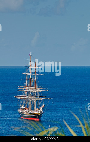 Clipper di ancoraggio 'Stad Amsterdam", Saint Vincent e Grenadine Foto Stock