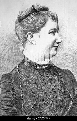 La principessa Auguste Viktoria, o Victoria, Friederike Luise Feodora Jenny di Schleswig-Holstein-Sonderburg-Augustenburg VA, 1858 - Foto Stock