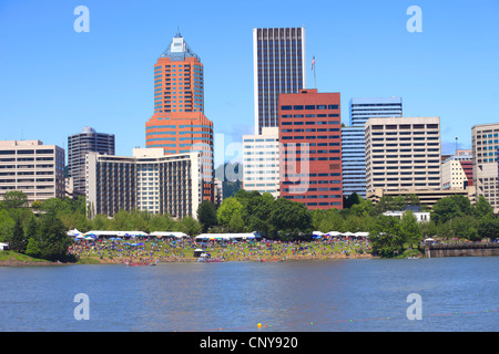 Portland Oregon a nordovest del Pacifico di destinazione. Foto Stock