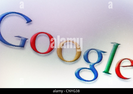 Logo di Google su un monitor. Foto Stock