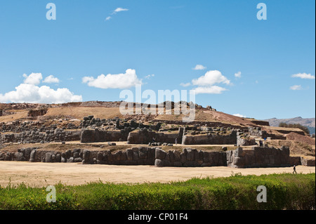 Le antiche rovine di Saqsaywaman, Perù Cusco Foto Stock