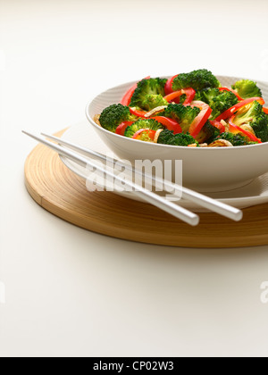 Broccoli Stir Fry Foto Stock