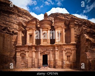 Il monastero (Al-Deir), Petra, Giordania, Asia Occidentale Foto Stock