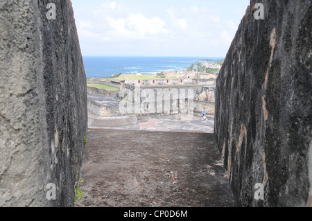 Castillo de San Cristóbal (Puerto San Juan Portorico Fort Foto Stock