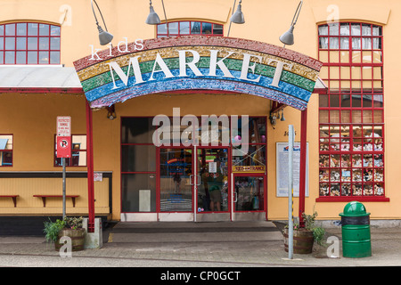 Il Kid's mercato, Granville Island, Vancouver Foto Stock