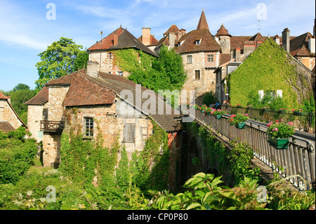 Carennac Gourdon Lot Occitaine Francia Foto Stock