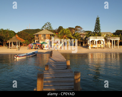 West Bay, Roatan, Honduras. Foto Stock