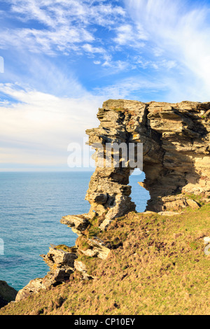 Onorevoli finestra vicina Boscastle in Cornovaglia Foto Stock