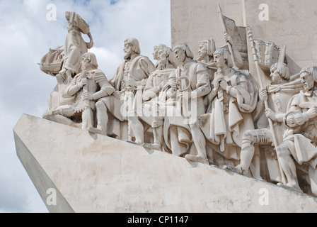 Padrão dos Descobrimentos, Enrico il Navigatore il Monumento delle Scoperte, Lisbona, Portogallo. Foto Stock