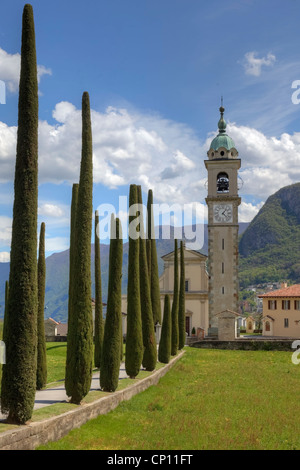 Sant'Abbondio, Montagnola, Collina d'Oro, Ticino, Svizzera Foto Stock