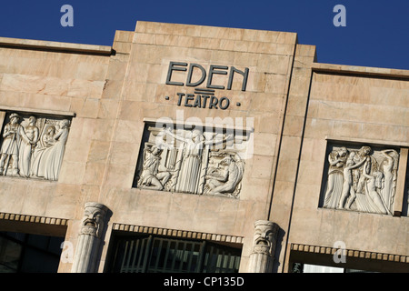 Il Vip Executive Suites Eden Aparthotel (ex teatro si è trasformato in un hotel a 4 stelle), Praça dos Restauradores, Lisbona, Portogallo Foto Stock