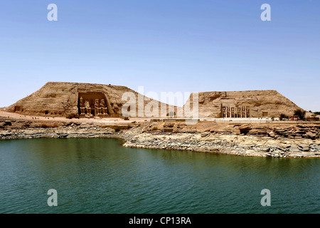 Si tratta di una immagine da Abu Simbel un antico monumento egiziano Foto Stock