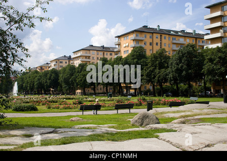 Alloggiamento funzionalista, Tessinparken, Gardet, Stoccolma. Foto Stock