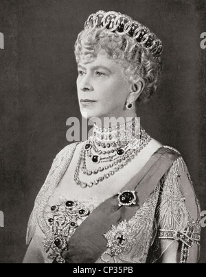 Maria di Teck, 1867 - 1953. Regina consorte come moglie di George V.