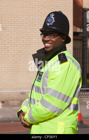 Maratona di Londra, Special Constable della Metropolitan Police vigore il dovere Foto Stock