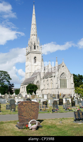 Il marmo chiesa di St Margaret Bodelwyddan Denbighshire Wales UK Foto Stock