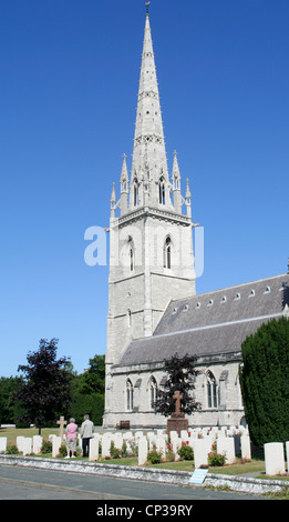 Il marmo chiesa di St Margaret Bodelwyddan Denbighshire Wales UK Foto Stock