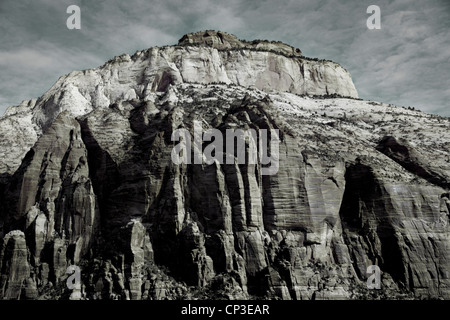 Fotografia in bianco e nero del deserto dello Utah paesaggio. Foto Stock