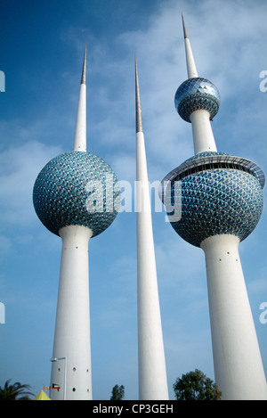 Kuwait Towers Kuwait Foto Stock