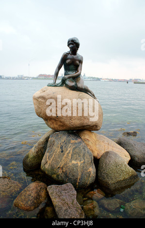 La sirenetta di Copenhagen, Danimarca. Foto Stock