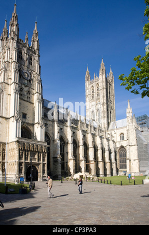 La Cattedrale di Canterbury Canterbury Kent, England, Regno Unito Foto Stock