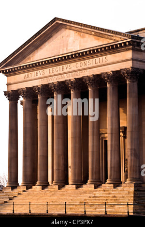 Colonne di St Georges Hall, Liverpool, in Inghilterra, Regno Unito Foto Stock