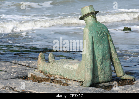 Folon scultura beach in Knokke-Heist Belgio Foto Stock