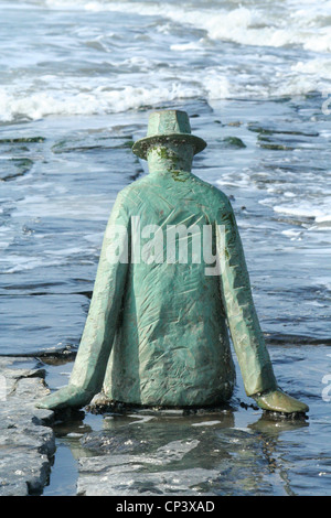 Folon scultura beach in Knokke-Heist Belgio Foto Stock