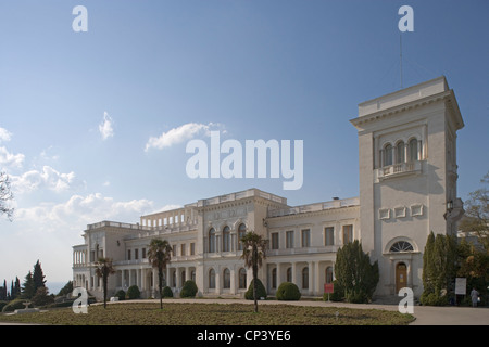 L'Ucraina Crimea Yalta. Palazzo di Livadia (progetto Nikolay Krasnov, 1909-1911). Nato come residenza estiva del Tsar Nicholas II dove Foto Stock