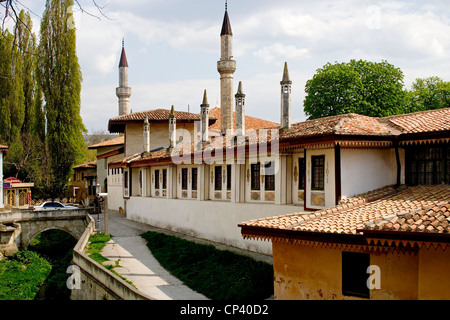 Ucraina - Crimea - Bakhchisarary. Khan's Palace. La moschea del Gran Khan (costruito nel 1532 sotto Sahib Giray I) Foto Stock