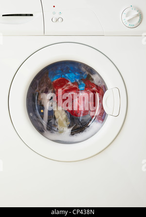 Macchina di lavaggio. Foto Stock