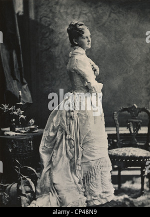 Theodore Roosevelt prima moglie Alice Lee Hathaway 1861-1884 . Ca. 1880. Si sposò con Roosevelt nel 1880 e morto nel 1884 di Foto Stock