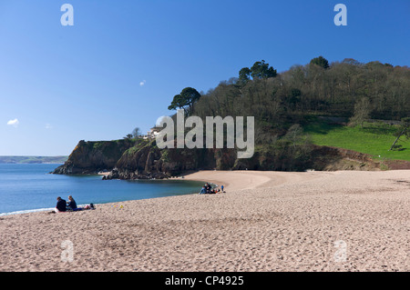 Blackpool Sands, South Devon, Regno Unito Foto Stock