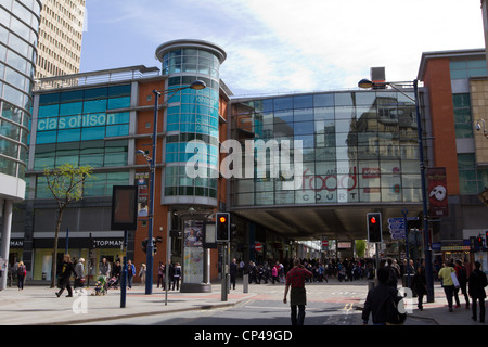 Il centro città di Manchester Inghilterra England Regno Unito Foto Stock