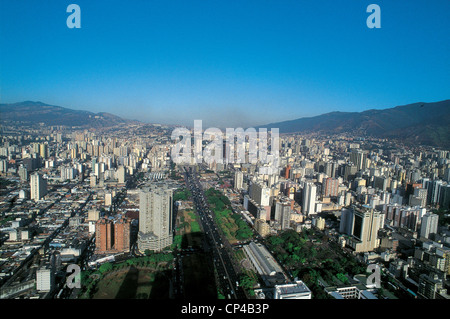 Venezuela - Caracas - Avenida Bolivar e El silencio. Foto Stock