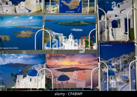 Cartoline da Santorini Foto Stock