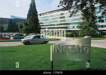 La Svizzera Vaud Sede della Nestlé 'a Vevey Foto Stock